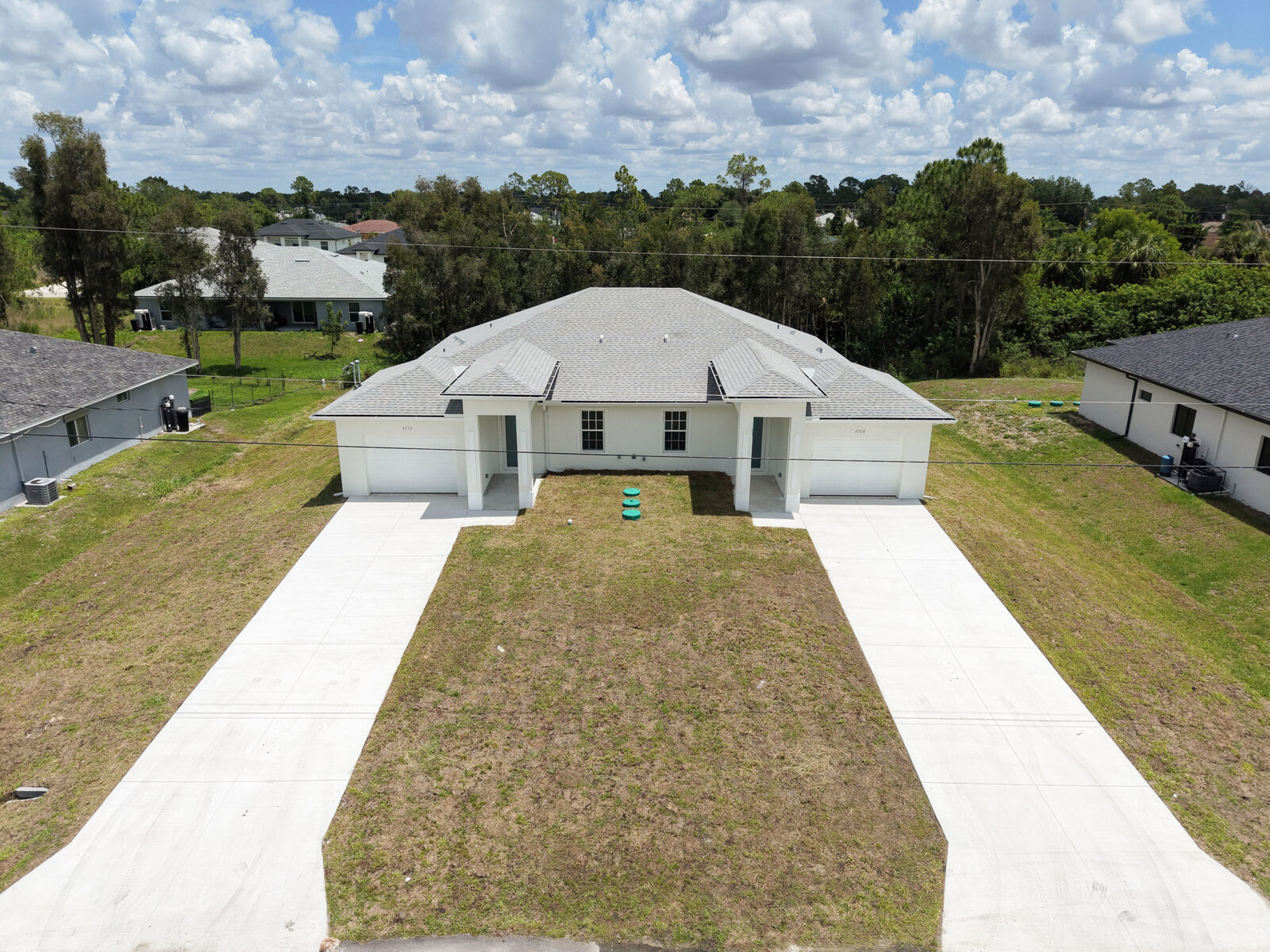 New construction duplex, Lehigh Acres, FL