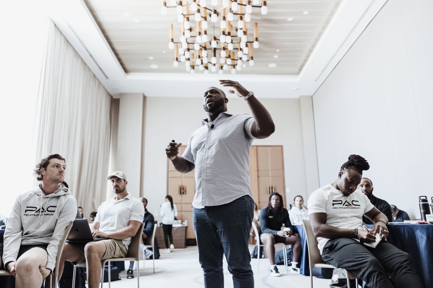 Stephen Tulloch speaking at Next Chapter U event